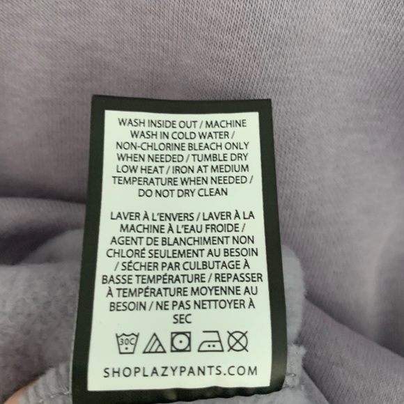 Lazypants Cropped Purple Hoodie - Picture 9 of 9